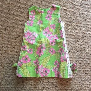 Mini toddler shift dress limeade floaters